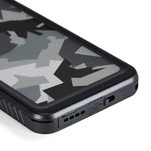 Urban Camouflage Black Galaxy S24 Plus Waterproof Case